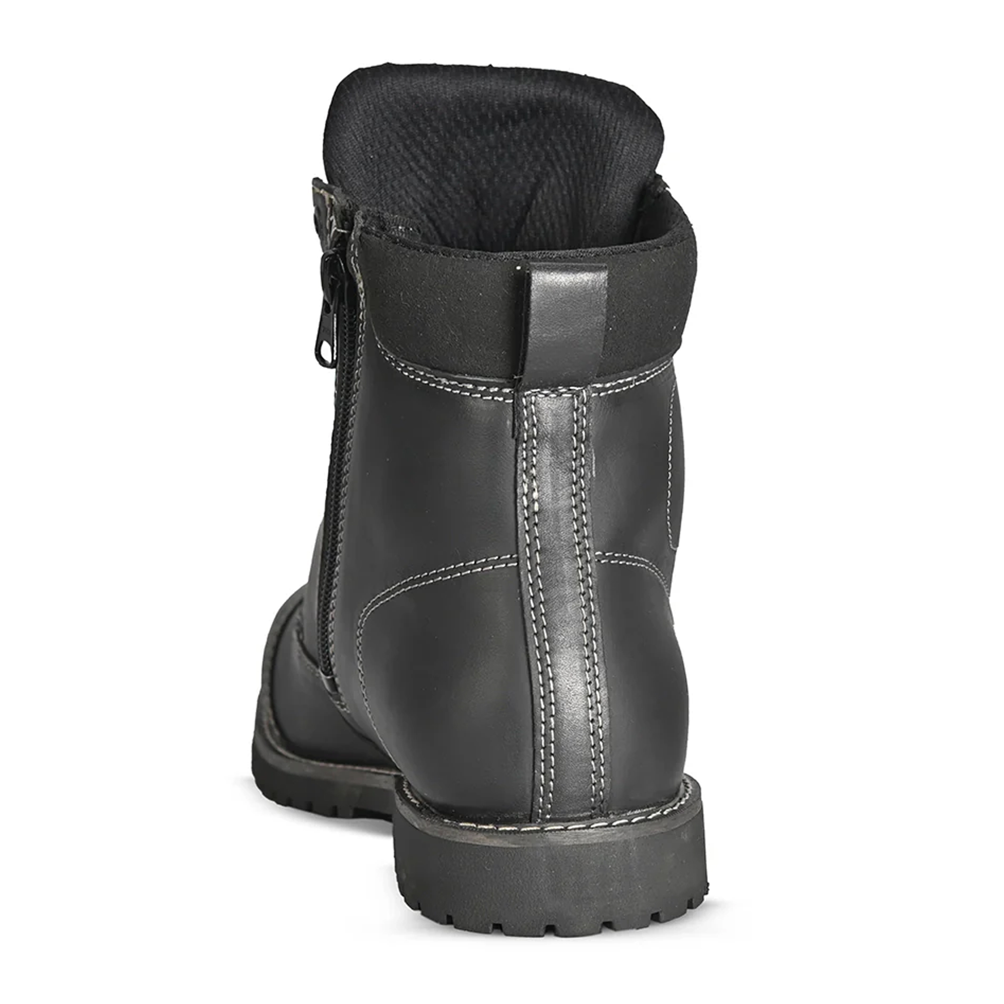 Leather Urban Motorcycle Boots – Stealth Black Edition - Image 5