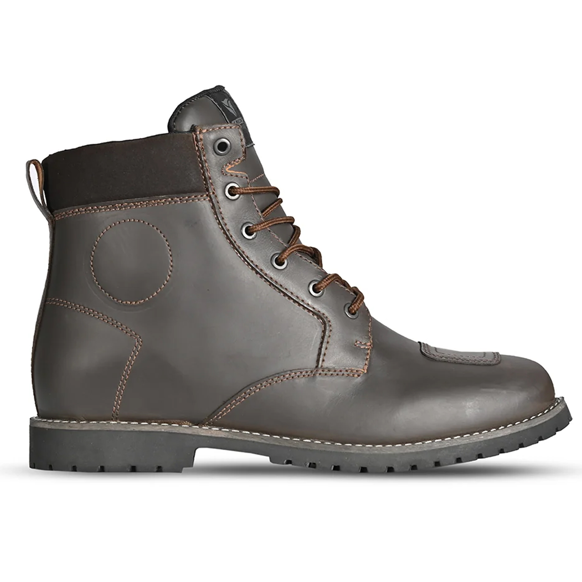 Leather Urban Motorcycle Boots – Dark Brown Edition - Image 4