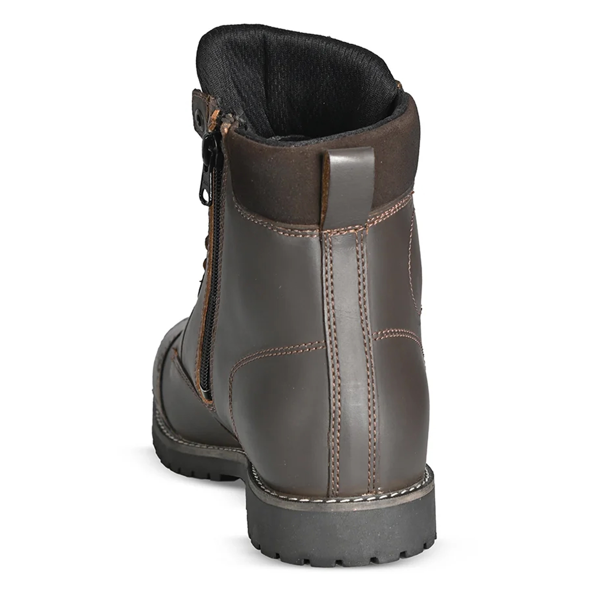 Leather Urban Motorcycle Boots – Dark Brown Edition - Image 5