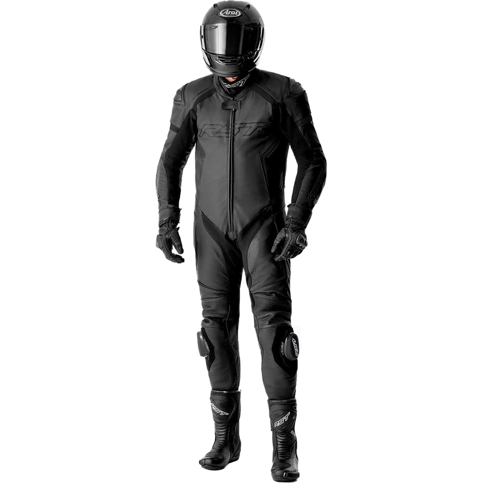 Meta Title: RST S1 D3O Perforated 1-Piece Suit | Stealth Black Track Gear - Image 3
