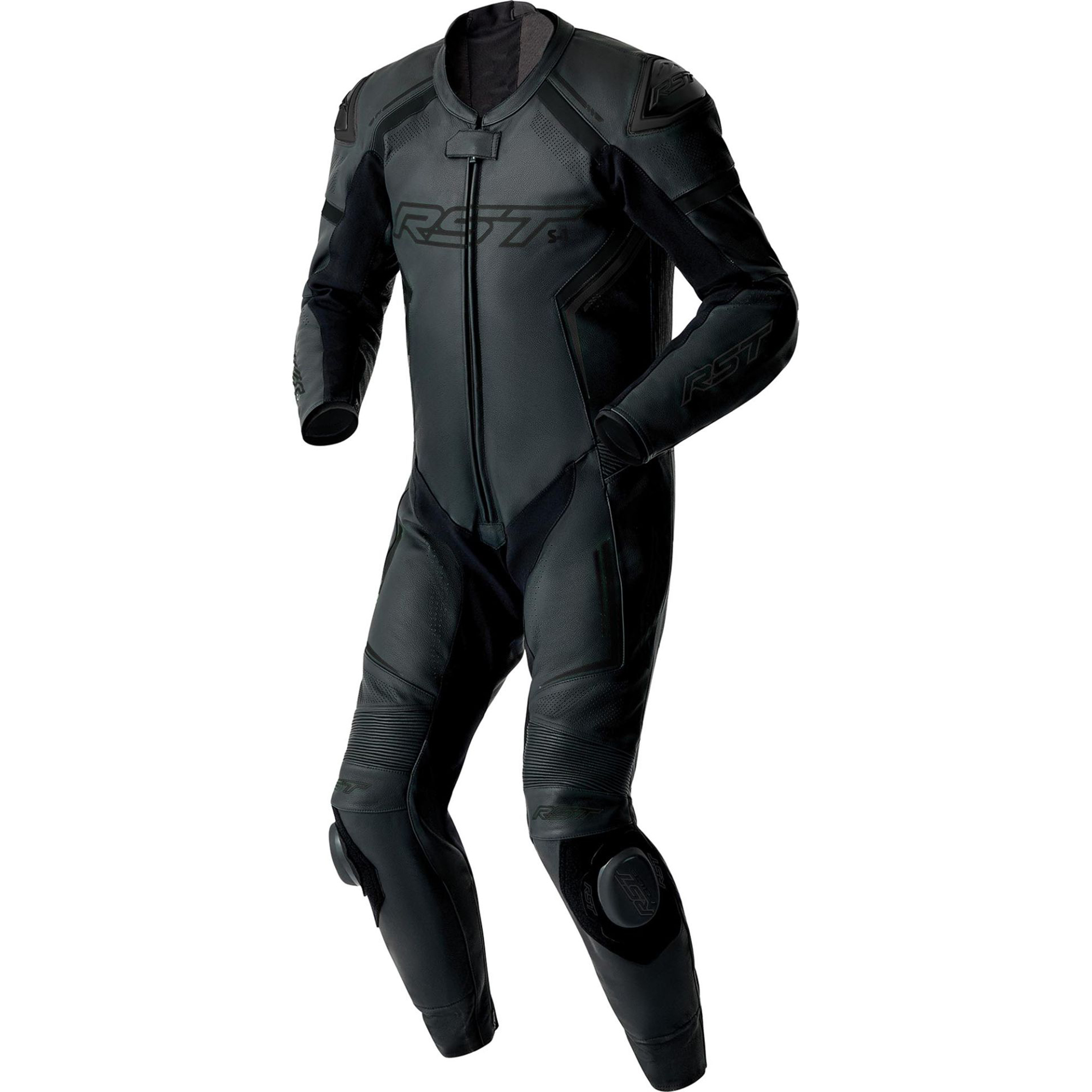 Meta Title: RST S1 D3O Perforated 1-Piece Suit | Stealth Black Track Gear