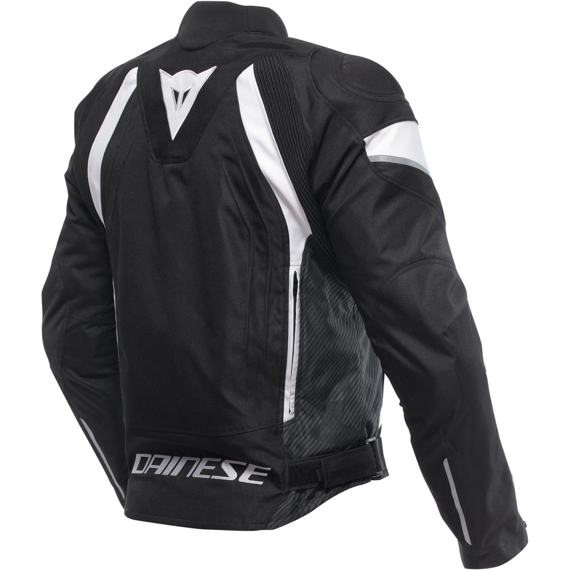 Dainese Avro 5 S26 Motorcycle Textile Jacket - Black & White Sport - Image 2