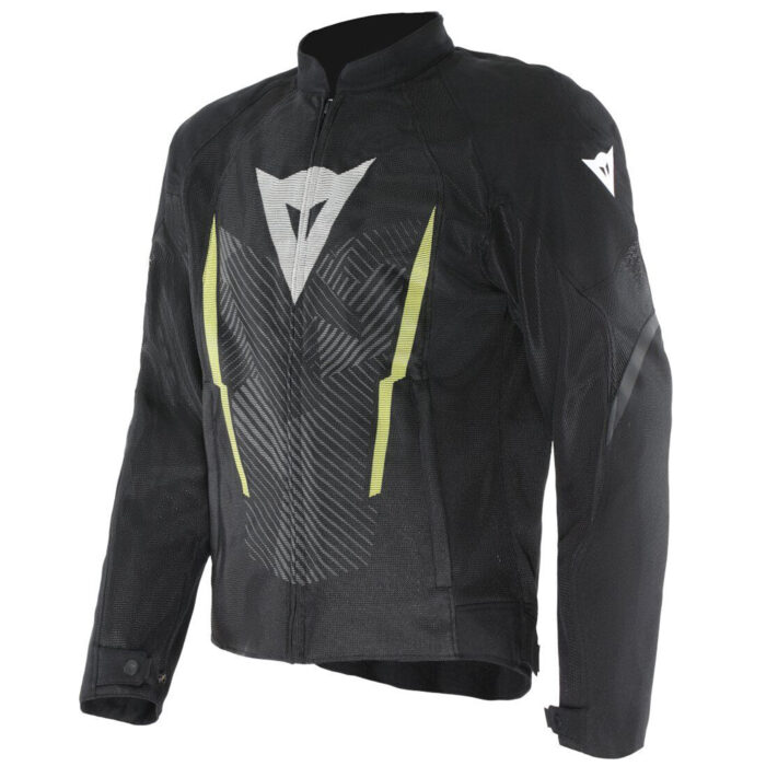 Dainese Herosphere Air S26 Motorcycle Textile Jacket - Black & Fluo Yellow