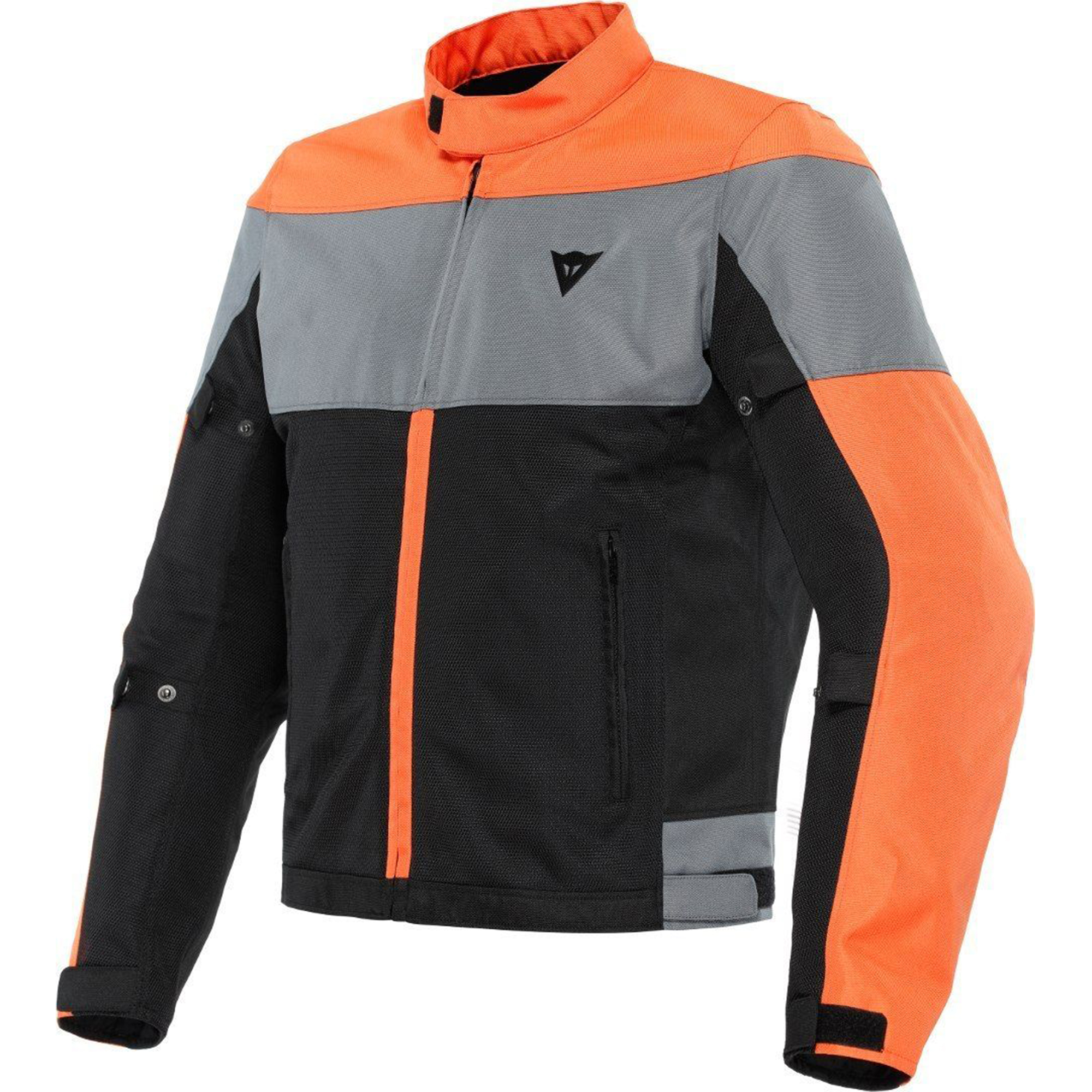 Dainese Elettrica Air Tex Motorcycle Textile Jacket - Sunrise Orange & Matte Grey Sport