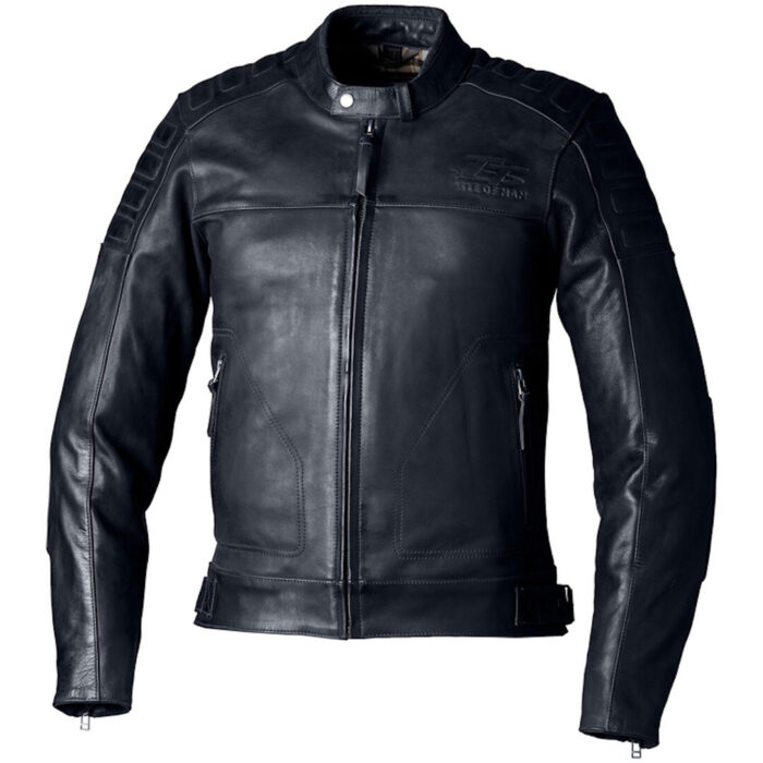 RST IOM TT Brandish 2 Motorcycle Leather Jacket - Premium Heritage Black