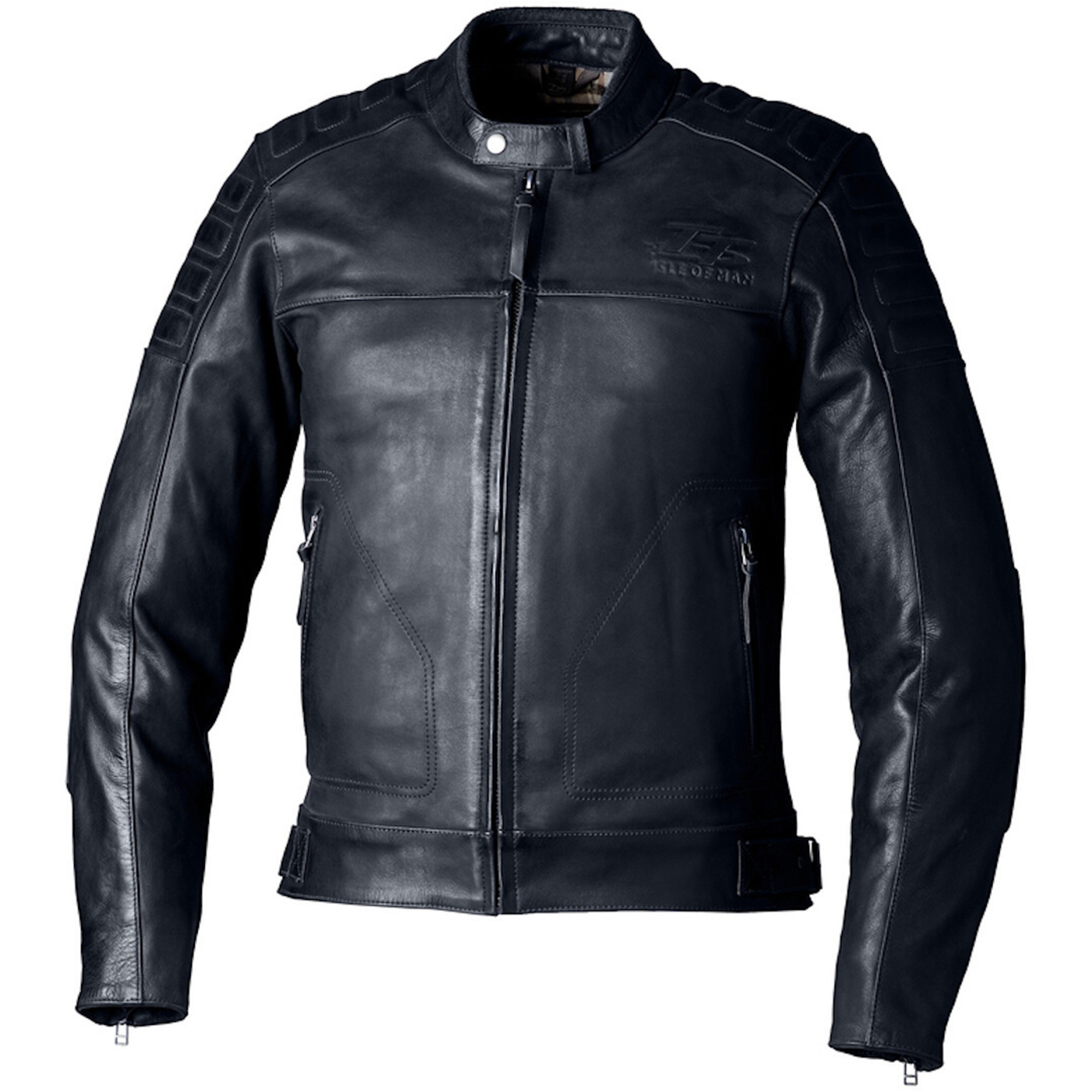 RST IOM TT Brandish 2 Motorcycle Leather Jacket - Premium Heritage Black