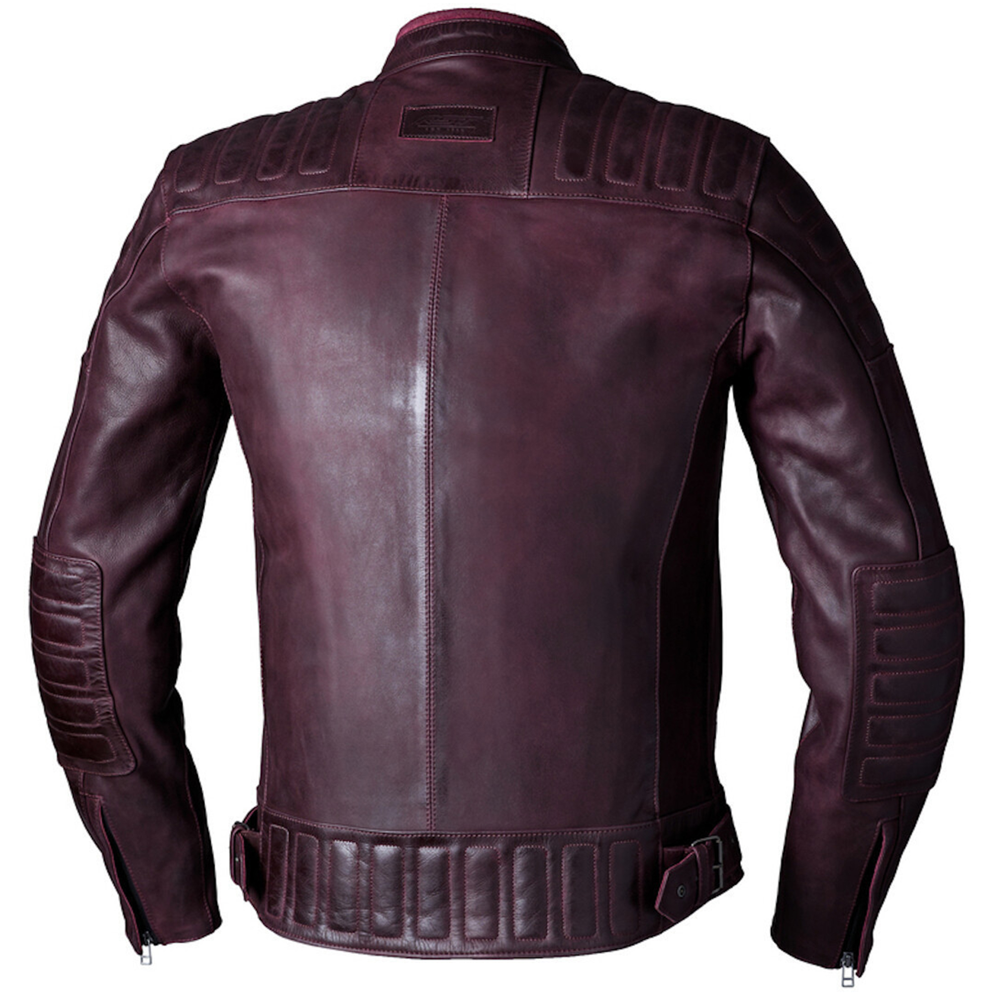 RST IOM TT Brandish 2 Motorcycle Leather Jacket - Premium Heritage Oxblood Burgundy - Image 2