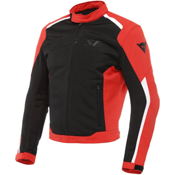 Dainese Hydraflux 2 Air D-Dry Motorcycle Textile Jacket - Black, Lava Red & White Sport