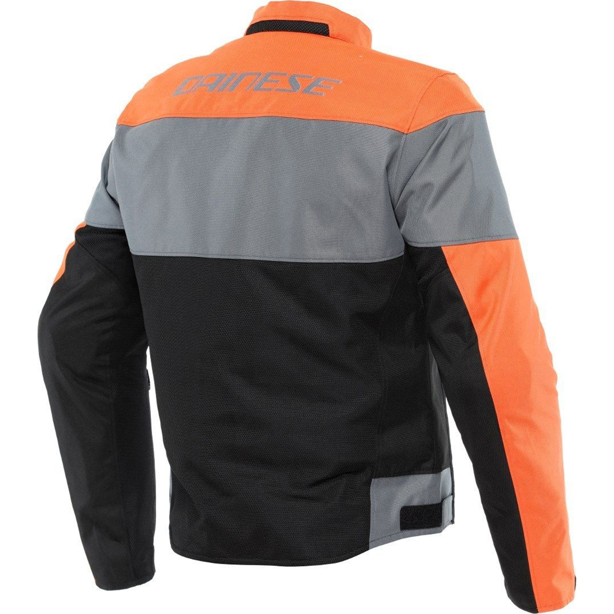 Dainese Elettrica Air Tex Motorcycle Textile Jacket - Sunrise Orange & Matte Grey Sport - Image 2