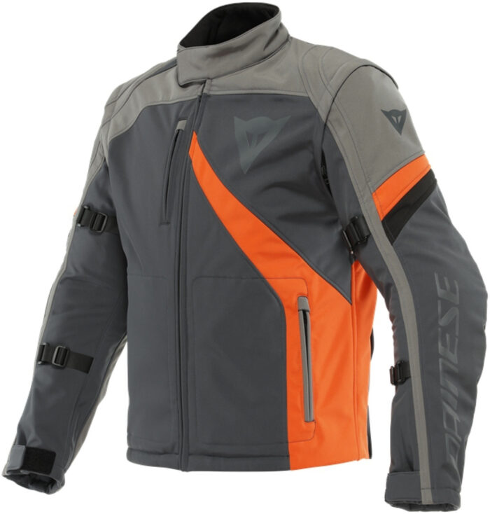 Dainese Ranch Tex Motorcycle Jacket - Ebony & Charcoal Grey Sport