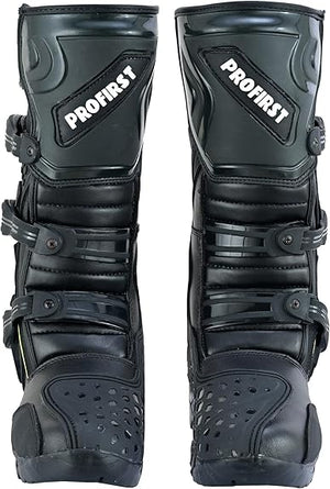 OMX Adventure Motocross Dirt Bike Boots – Black & Neon Edition - Image 3