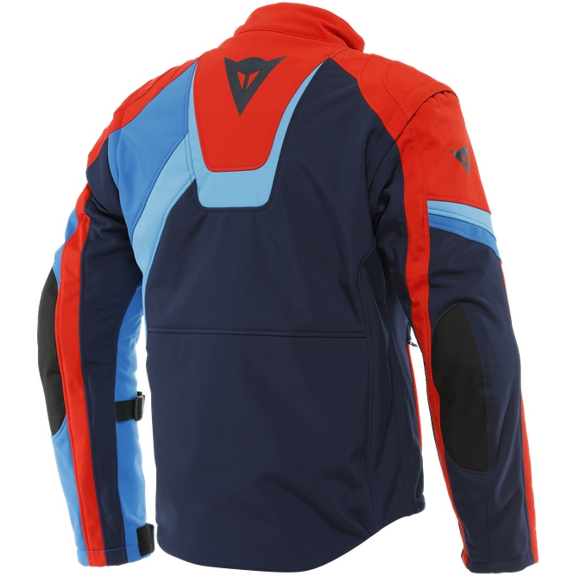Dainese Ranch Tex Motorcycle Textile Jacket - Navy Blue, Racing Red & Light Blue - Image 2