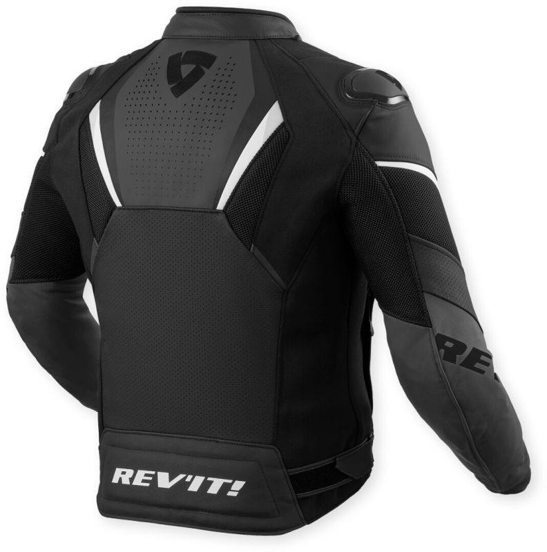 Revit Automate Perforated Motorcycle Leather Jacket - Stealth Black Edition - Image 2