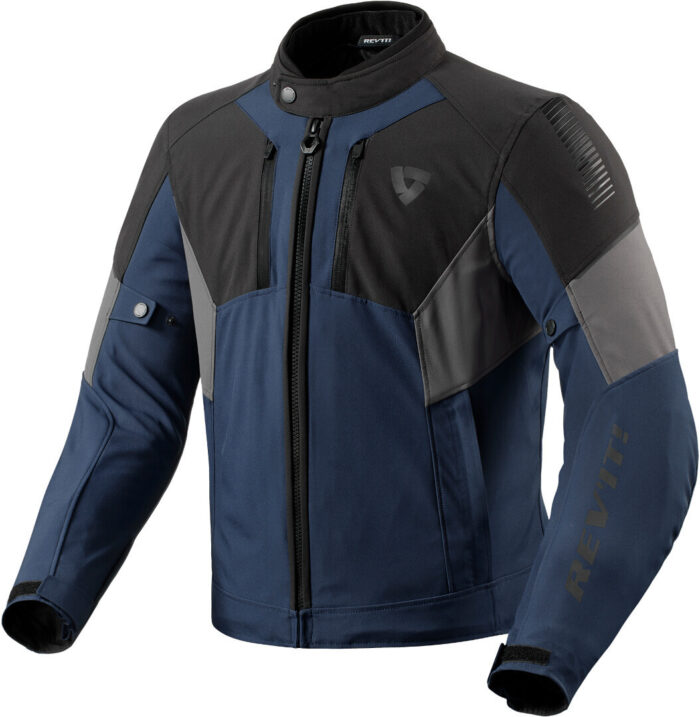 REV'IT! Catalyst H2O Motorcycle Textile Jacket - Blue & Black with Grey Accents