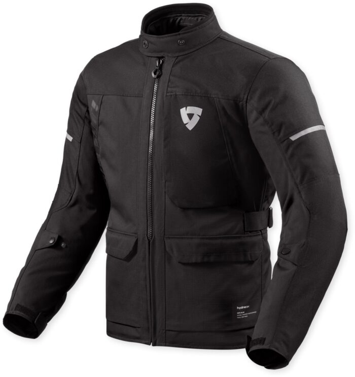 REV'IT! Convergent H2O Men's Motorcycle Waterproof Textile Jacket - Black