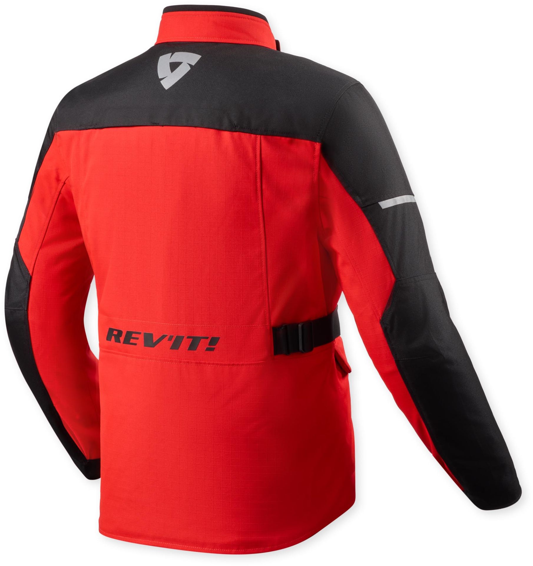 REV'IT! Convergent H2O Men's Motorcycle Waterproof Textile Jacket - Red/Black - Image 2