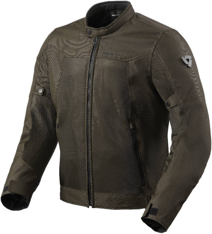 REV'IT! Eclipse 2 Motorcycle Textile Jacket - Olive / Black-Olive
