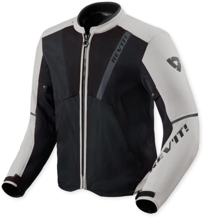 REV'IT! GT-R 4 Air Men's Motorcycle Textile Jacket - Black / White / Grey