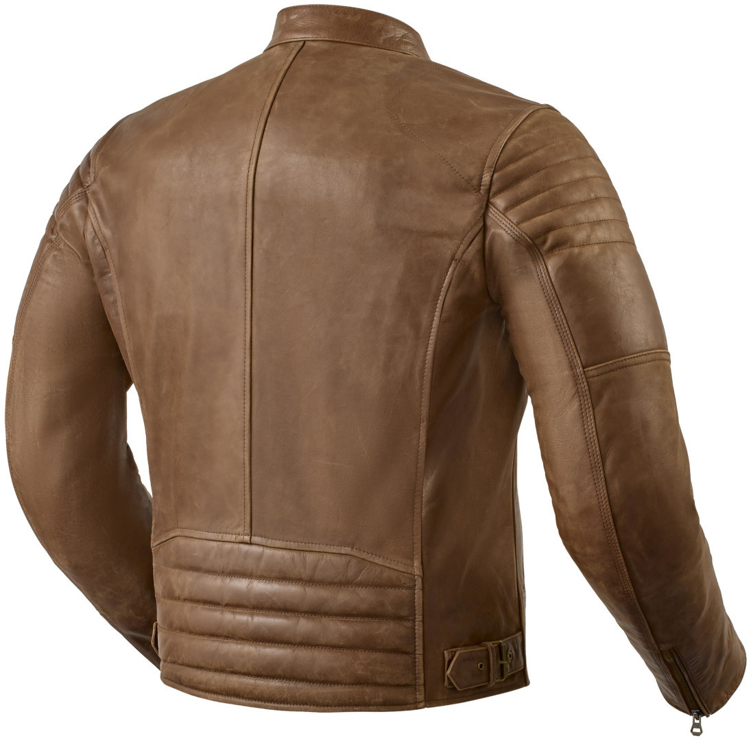 Revit Surgent Motorcycle Leather Jacket - Heritage Brown Edition - Image 2