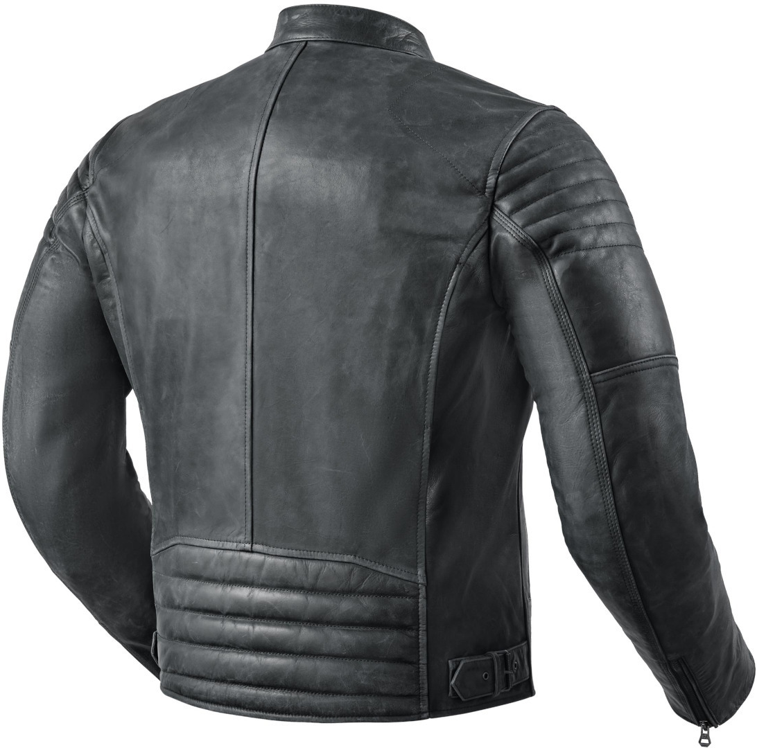 Revit Surgent Motorcycle Leather Jacket - Heritage Black Edition - Image 2