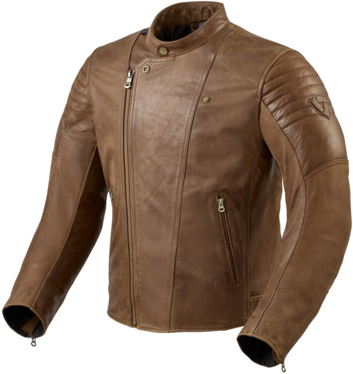 Revit Surgent Motorcycle Leather Jacket - Heritage Brown Edition