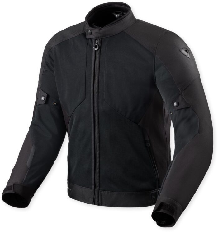 REV'IT! Torque 3 H2O Waterproof Motorcycle Textile Jacket - Black