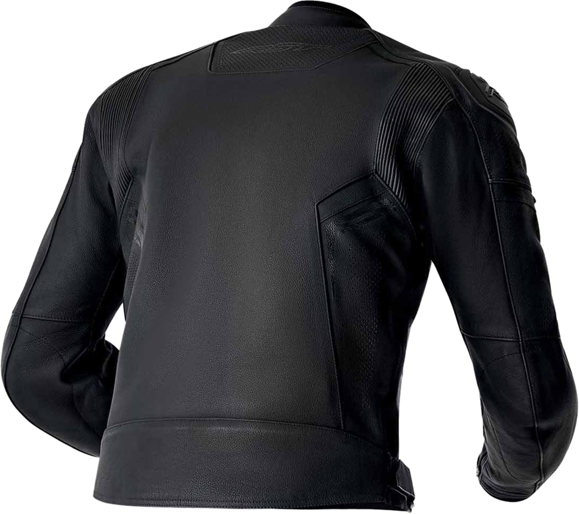 RST S1 D3O Perforated Motorcycle Leather Jacket - Matte Stealth Black - Image 2