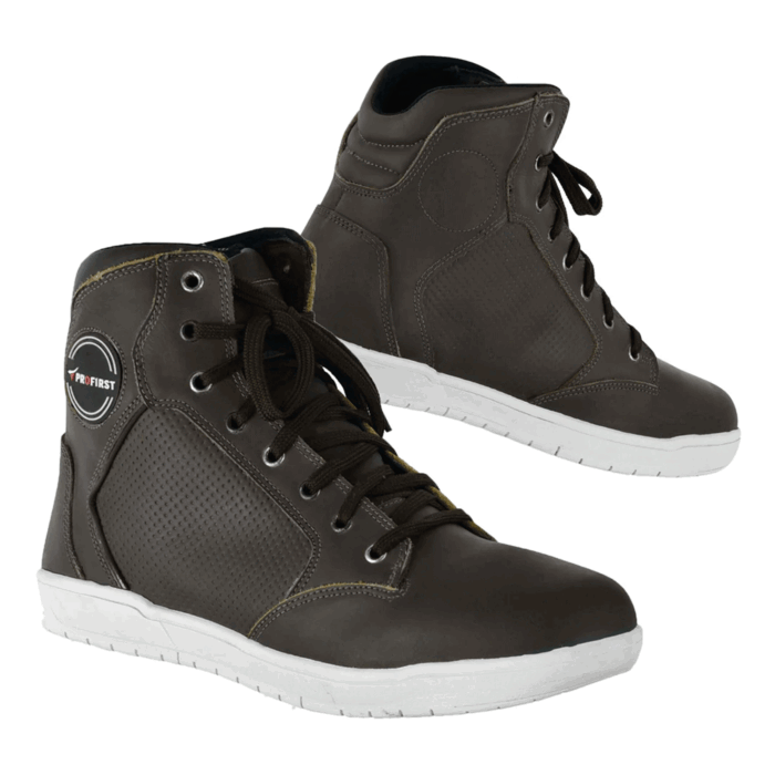 Profirst Urban Riding Casual Leather Motorcycle Shoes – Heritage Brown Edition